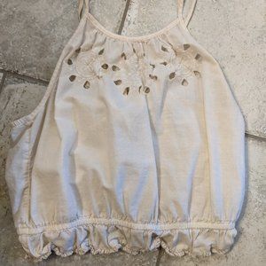 XS Aerie Cropped Handkerchief Cinched Tank